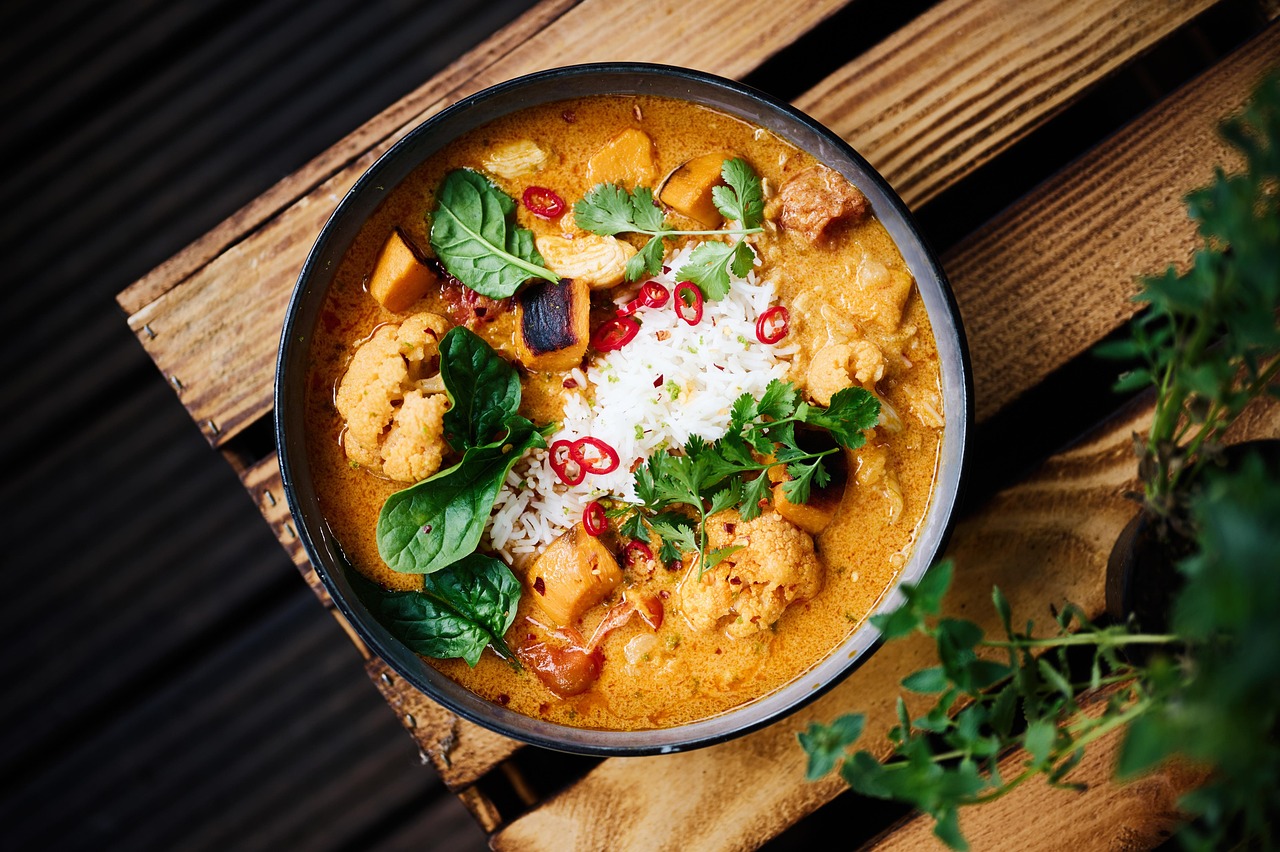 Schnelles Kichererbsen-Curry mit Reis